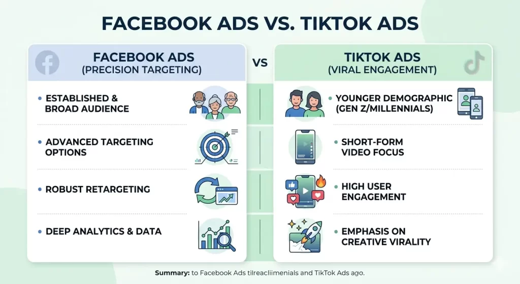 Facebook Ads vs TikTok Ads