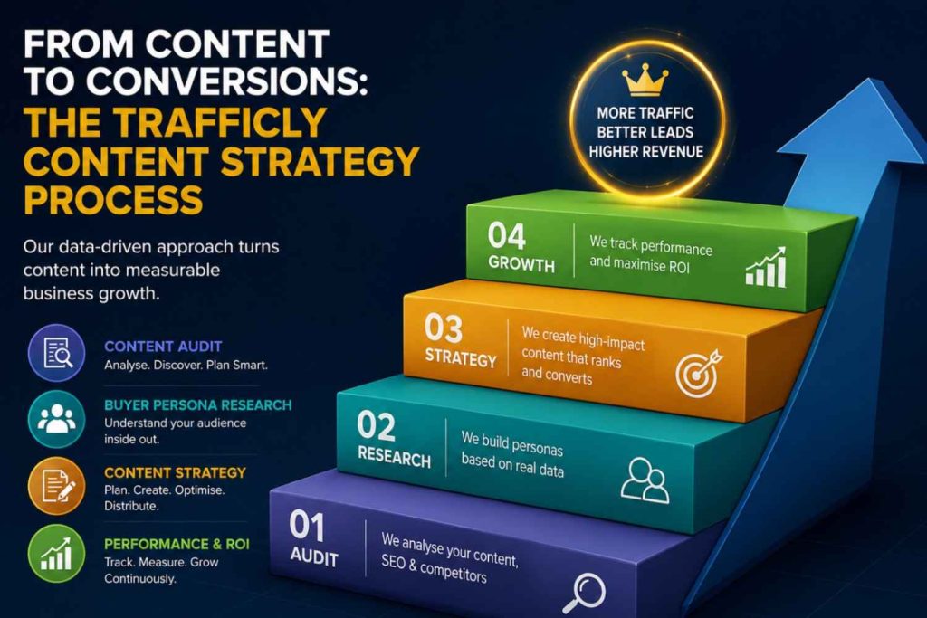 The Trafficly process of content strategy 